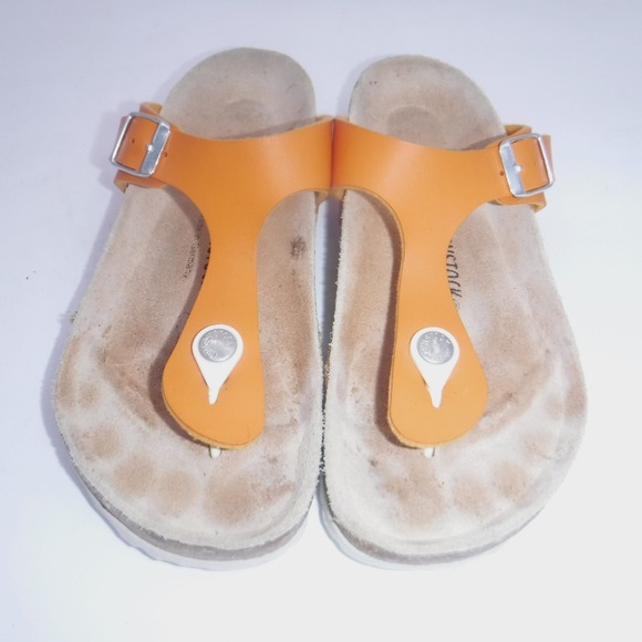 Birkenstock Shoes - Birkenstock Gizeh Orange‎ Thong Sandals Cork Footbed EU36 US 5 Shoes